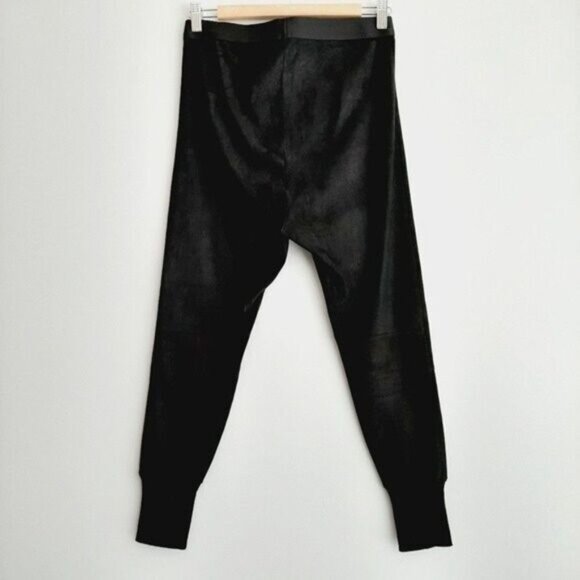 Suede Hi-rise Crop Soft Jogger Leggings Black Sz S Flawed - Picture 8 of 12